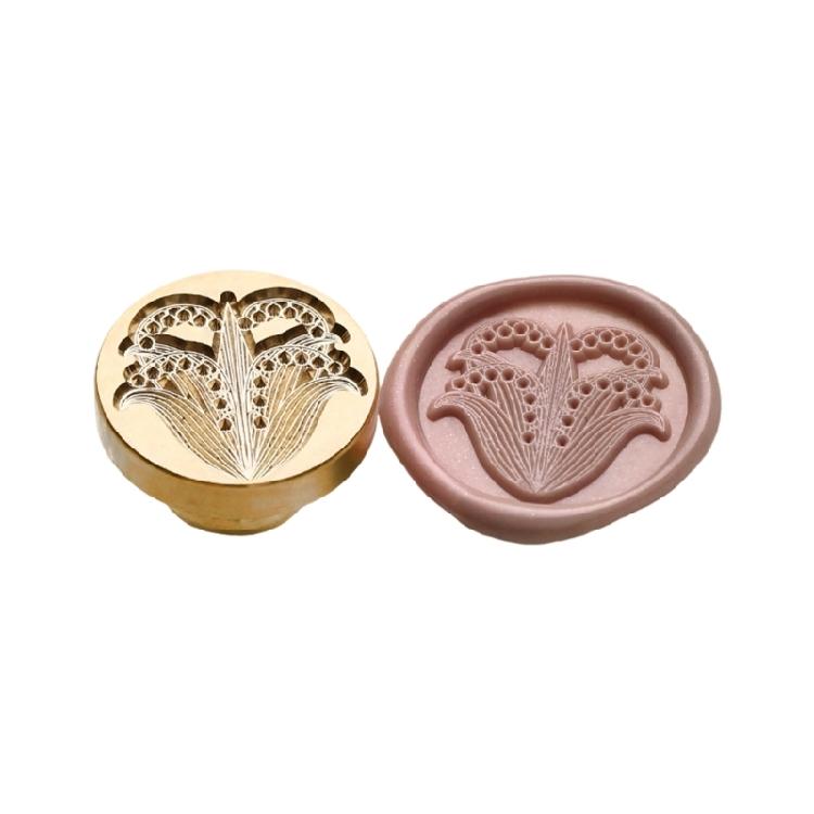 Flower Embossed Wax Seal Stamp Metal Sealing Stamp Head for Seal Envelope Valentines Card Wedding Invitation Wine Bottle