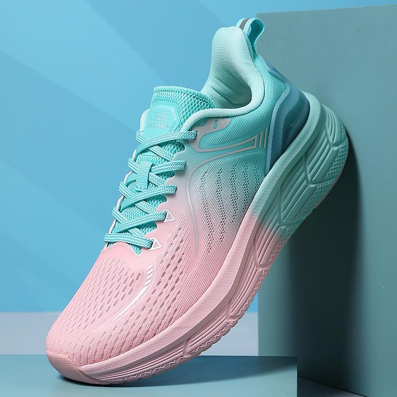 

Чоловічі та жіночі літні та осінні кросівки для бігу на відкритому повітрі на довгі дистанції, легкі кросівки на платформі, жіноче спортивне взуття, літаюче в язання, хол 44