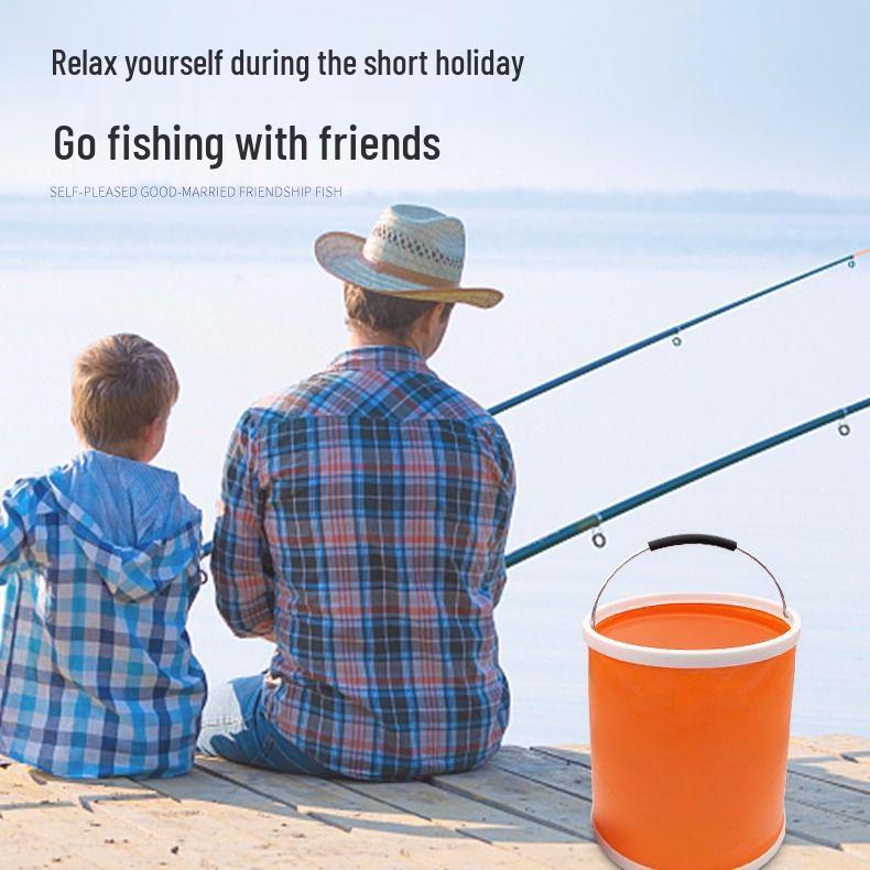 Portable Multifunctional Car Wash Folding Bucket - Oxford Cloth, Handheld for Outdoor and Home Use