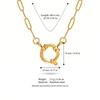 Pendentif Transfrontalier en Acier Inoxydable Or 18K: Série Personnalisée DIY pour Femmes