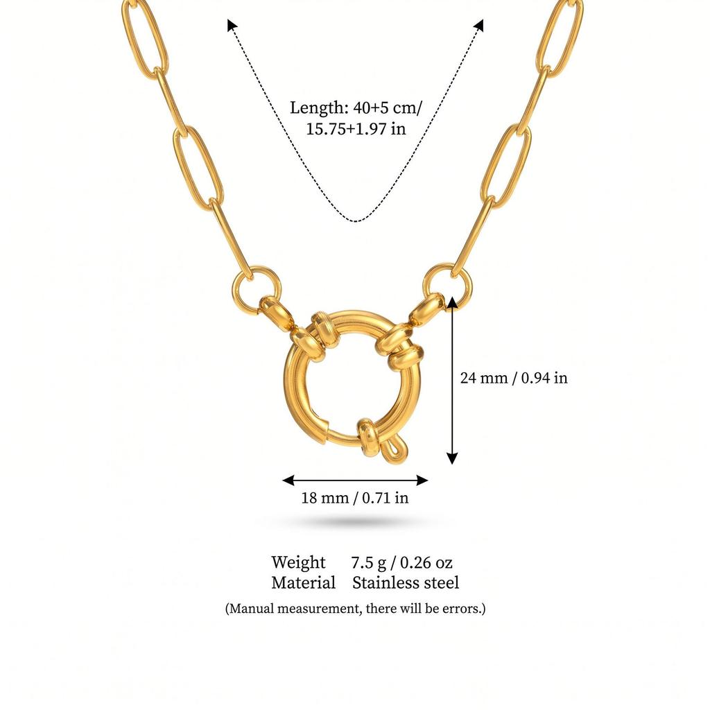 Pendentif Transfrontalier en Acier Inoxydable Or 18K: Série Personnalisée DIY pour Femmes