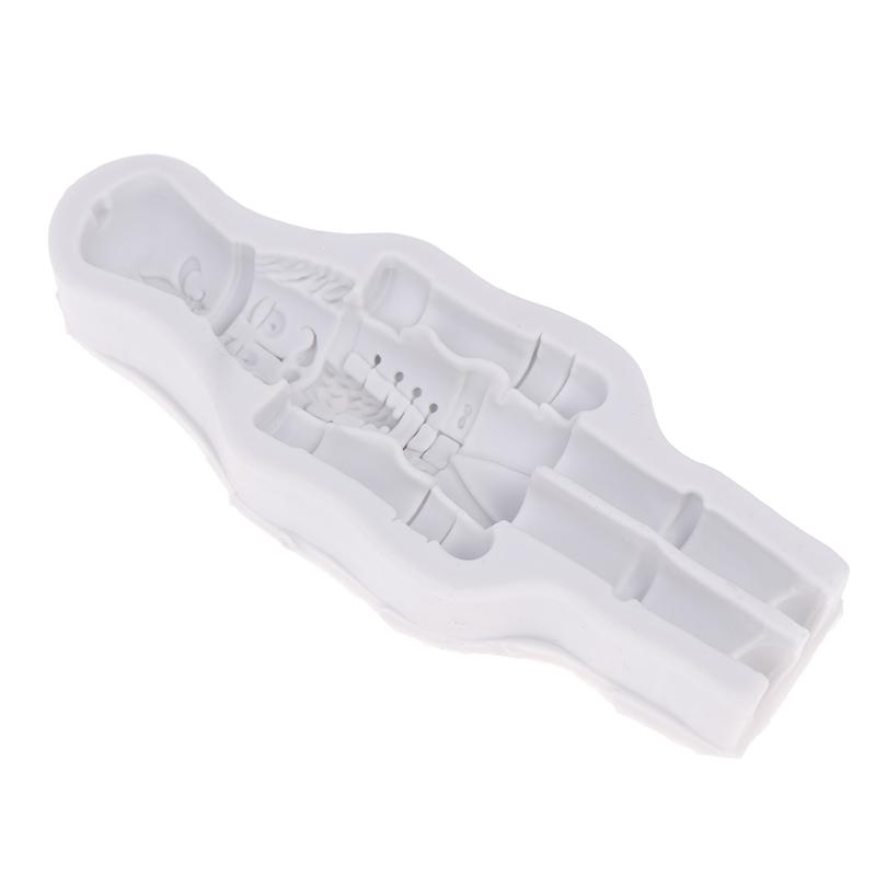 Nutcracker Soldier Fondant Silicone Molds Christmas Chocolate Molds For Cake Decorating Gum Paste Polymer Clay Mold Bakeware