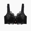 Embroidered Gathering Bra Women's Adjustable Underwear Lace-holding Bra Large-sized Sexy Lace Bra