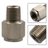 Stainless Steel 1/8" NPT Male To M10*1.0 Female Oil Pressure Gauge Adapter TQNPTSS-1/8-M10x1.0F Oil Pressure Sensor Sendor