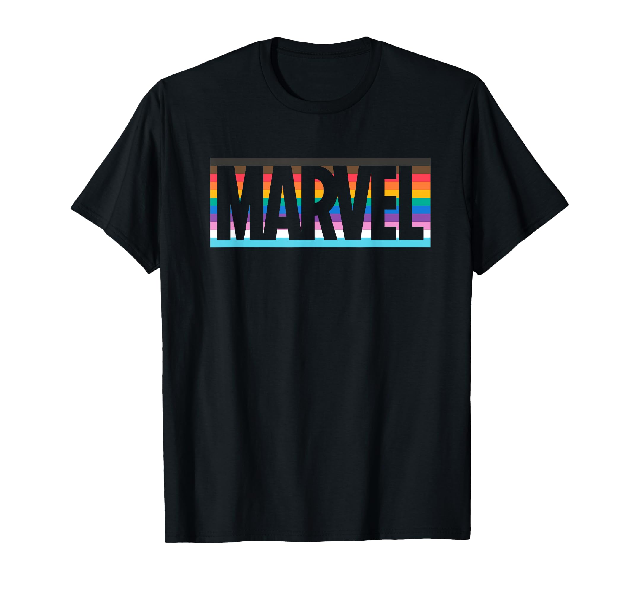

Marvel Pride Inclusive Brainstorming Color Logo T-Shirt чёрный