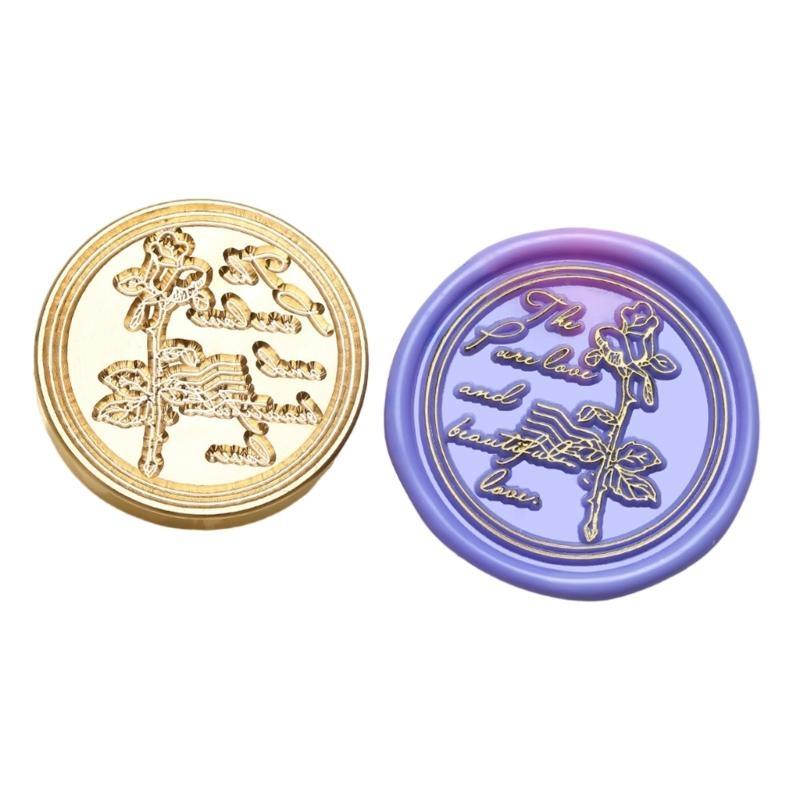  Scrapbooking Theme Wax Seal Stamp Head for Sealing Wedding Invitations Appreciation Card Envelope Party Invitation