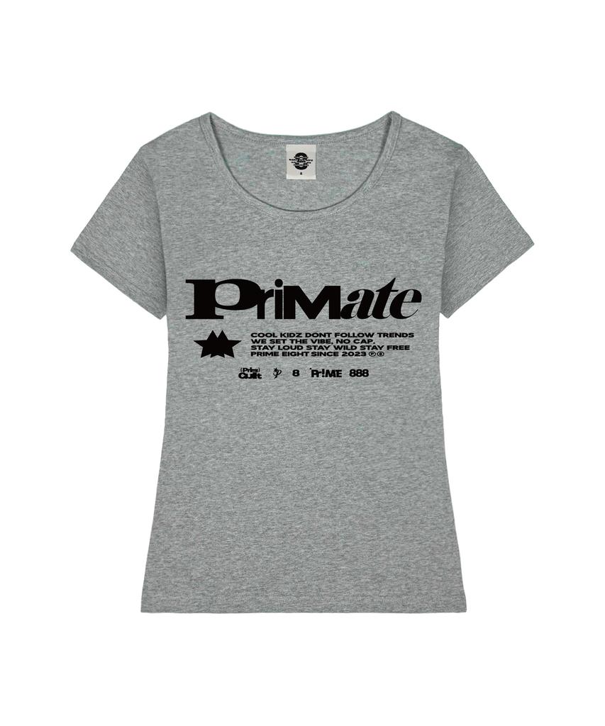 PRIMATE Rush Women'S U-Neck Slim Fit Short Sleeve T-Shirt 6 Colors