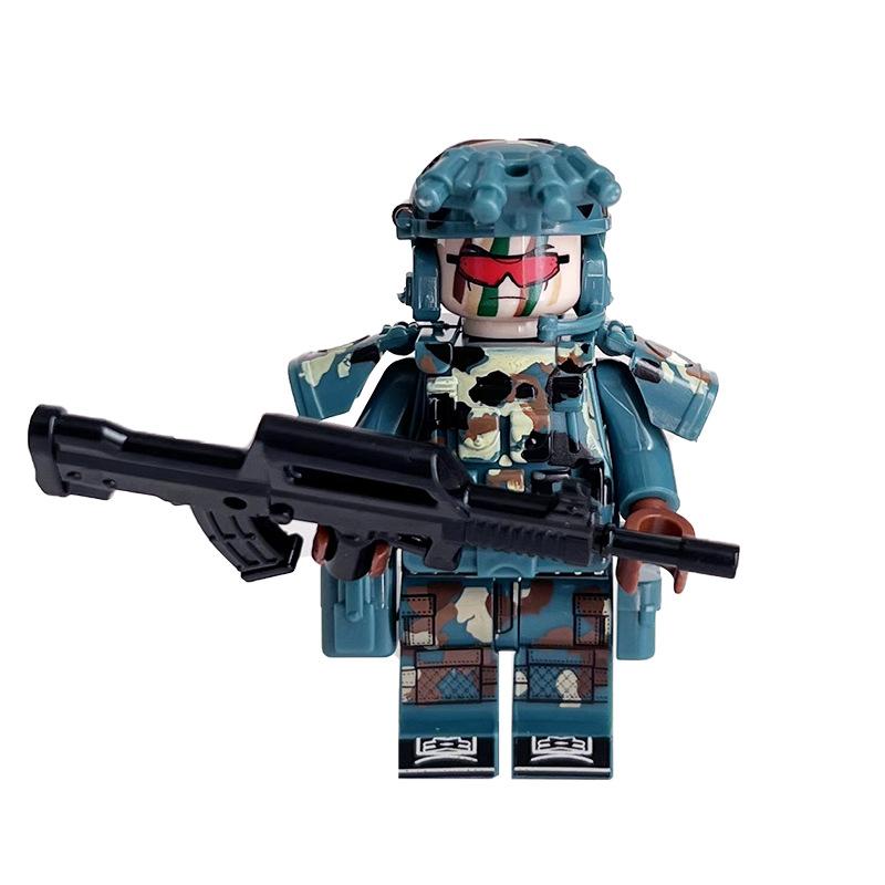 Ninja Warrior Superhero Doll With Weapon Single Building Block Assembly Toy