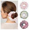 Aesthetic Hair Scrunchies Women Elastic Ruched Hair Ties Wedding Party Headwear
