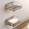 Adhesive Soap Dish For Shower Wall,Suitable For Countertop Plastic Bar Of Soap Holder And Wall-Mounted Hanging Soap Caddy Tray