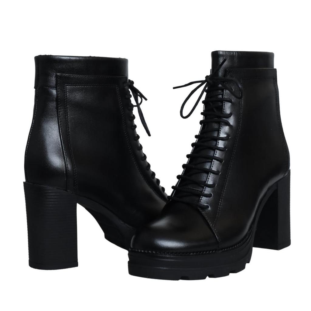 Cizme de damă din piele naturală cu toc înalt