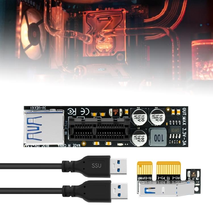 8Gbps Full Speed PCI-E x1 PCIE3.0 Extension Cable for Mainboard PCIE Card Slot Expansion Card Line
