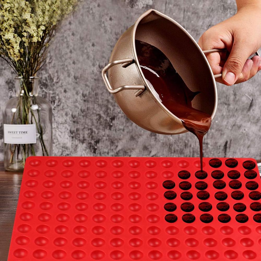 468-Cavity Mini Round Silicone Chocolate Drops Mold Dog Treats Pan Semi Sphere Gummy Candy Moulds Ganache Jelly Caramels Cookies