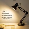 American-Style Retractable Long Arm Desk Lamp with Plug-In Fill Light