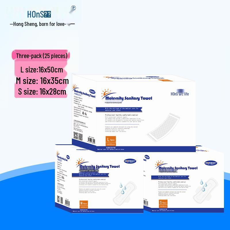 Extra Thick Maternity Pads - Postpartum Labor Bag (S, M, L Sizes)