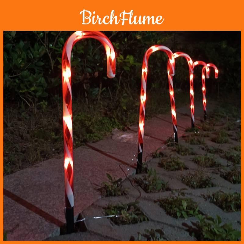 Christmas Led Candy Cane Lantern Outdoor Garden Pathway Decor For Holiday Lighting