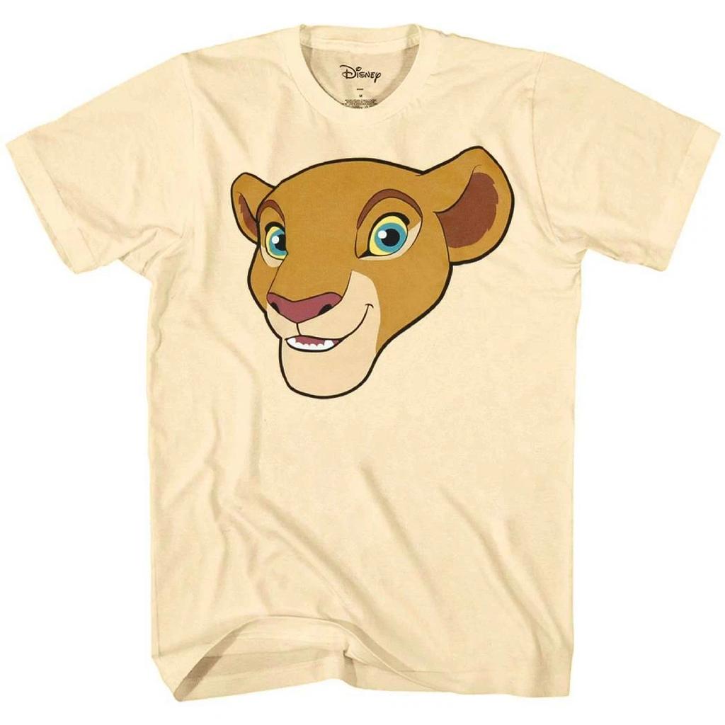 Disney Il Re Leone Nala Faccia Grande Sorriso 100% Cotone T-shirt Magliette Uomo Top
