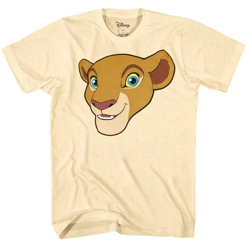 Disney Lion King Nala Face Big Smile 100% Cotton T-shirt Mens Tees Top XL