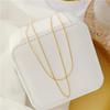 European & American Fashion Double Layer Snake Bone Clavicle Chain Necklace for Women - Trendy INS Thin Layered Jewelry