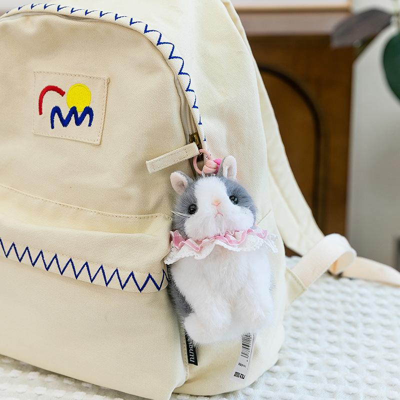 Niedlicher Spitzenschal Plüschtier Hase Mädchen Rucksack Anhänger Bodenmarketing Geschenk Greifautomat Puppe Büro Pendel