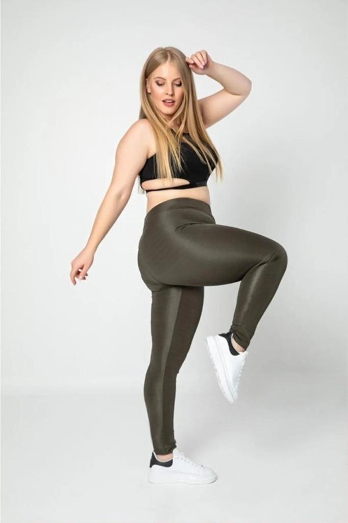 Women's Style Plus Size Leggings Big Size Shiny Disco Tights