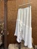 AS Designer 2026 Spring Irregular Dark Jacquard Ruffle Lace Skirt