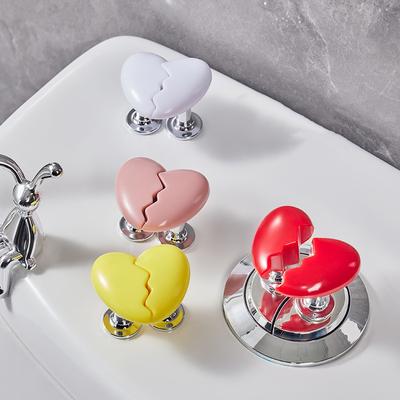 Toilet Presser Heart Shape Handle Love Toilet Press Button Bathroom Water Tank Buttons Push Switch Bathing Room Tool Accessories