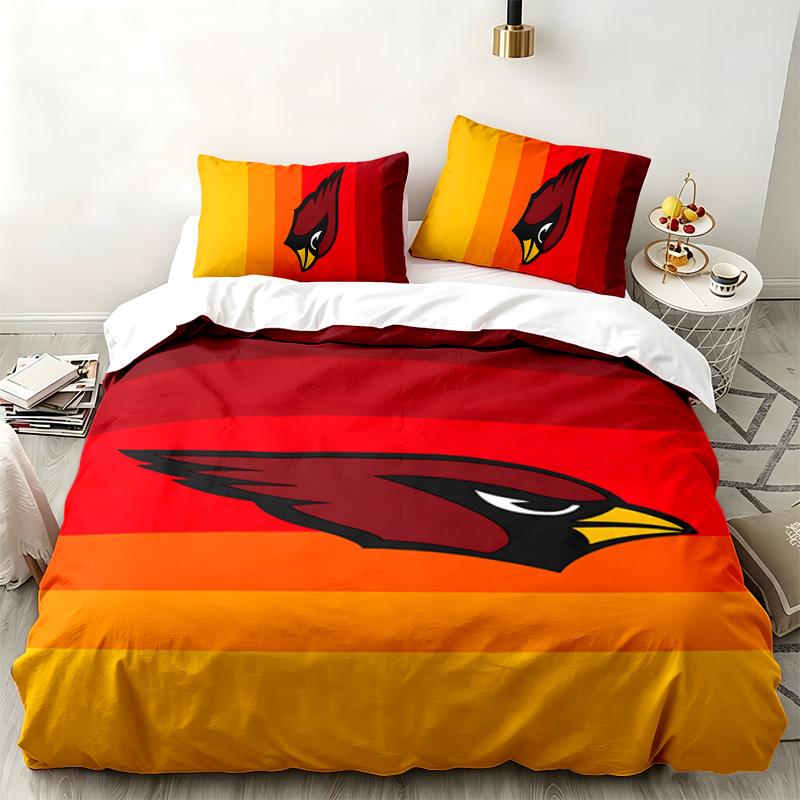 Arizona Cardinals 3pc set Perfect for bedroom use Comfortable bedding set includes a duvet cover and two pillowcases Ideal birthday or Christmas gift