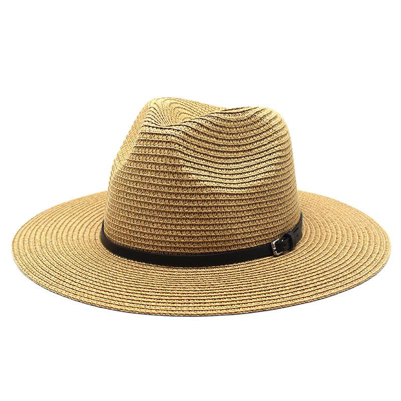 Summer Foldable Wide Brim Straw Hat For Men And Women With Sun Protection And Breathable Design For Beach And Outdoor Activities
