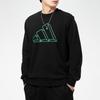 adidas Sweatshirts Men's Black Crew Neck Moderate Regular GQ6200