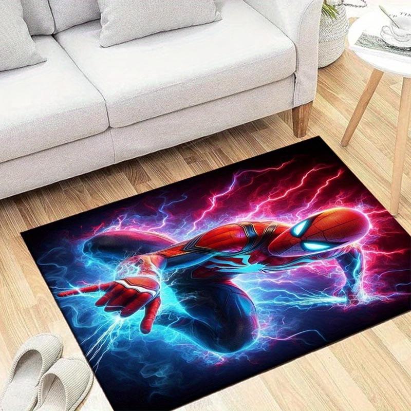 

1pc Spider-Man Pattern Area Rug Soft Flannel Floor Mat for Living Room, Office, Bedroom and Carpet, Sofa Coffee Table Floor Mat 60cm by 90cm