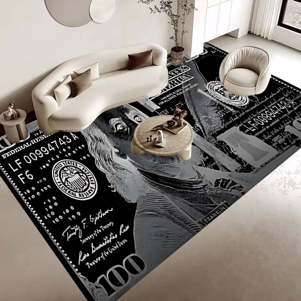 Dollar Geld Fußmatte Retro Mehrfachauswahl Wohnzimmer Küchenteppich Rutschfest Moderne Heimdekoration