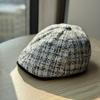New Style Small Fragrant Forward Hat Women's Autumn and Winter Fashion Casual All Match Face Small Duck Cap Warm Beret