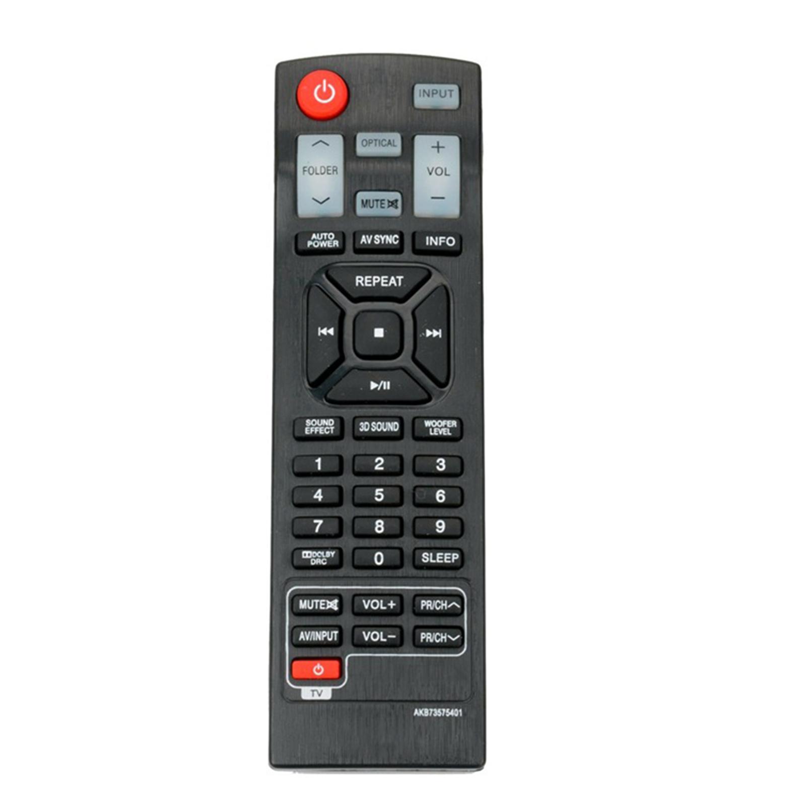 

New AKB73575401 Replacement Remote Control fit for Soundbar NB5540 NB4540 NB3530A LAP440 Nb4542 NB3520A