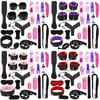 19pcs Adult Toys Fun Bed Game Fetish Restraints Play Set Binding Games Toys For Couple