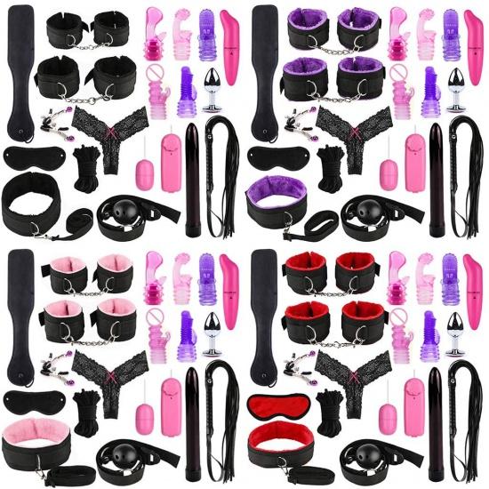 19pcs Adult Toys Fun Bed Game Fetish Restraints Play Set Binding Games Toys For Couple