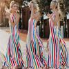 Women Summer Boho Long Maxi Dress For Evening And Beach Casual Wear With Elegant Fit
