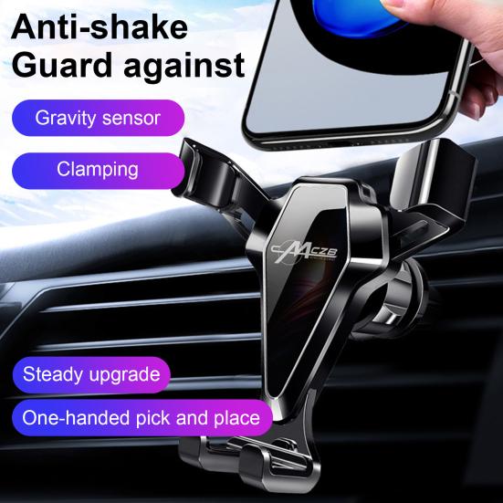 Gravity Sensor Car Phone Holder 360 Degrees Rotation ABS Smartphone Car Phone Mount for SUV