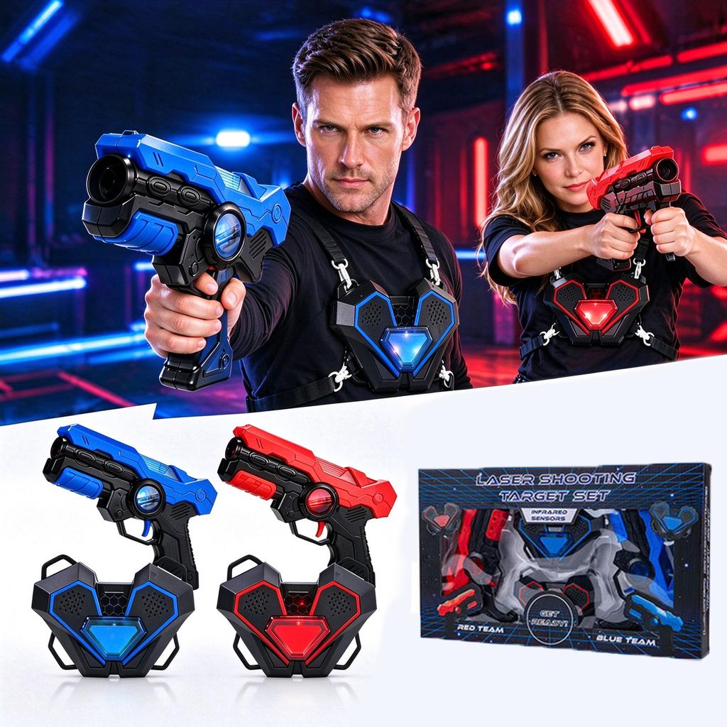 Infrared Set for Two-Player Battles, Requires 10 AA Batteries (Not Included)