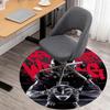 1pc Football Player Pattern Office Round Rugs, Under Chair Round Rugs for Living Room, Bedroom, Bathroom Decoration Carpet 091879