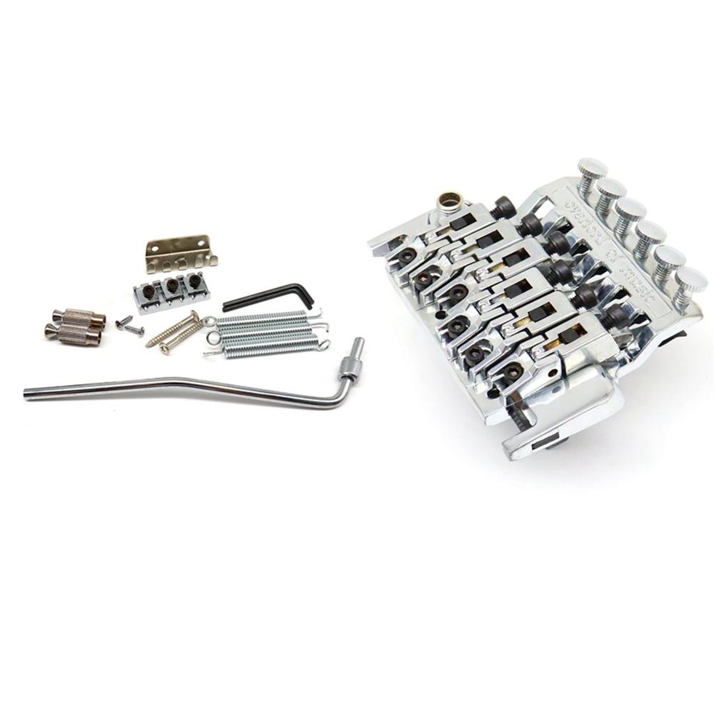 

1Set Guitar Bridge Tremolo Bridge Double Locking Assembly Systyem Right Hand 6 StringFor Electric Guitar Accessories Parts