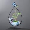 Creative Wrought Iron Hanging Wenzhu Succulent Small Green Plant Flower Pot Cartoon Resin Animal Cradle Flower Pot Desktop Decoration