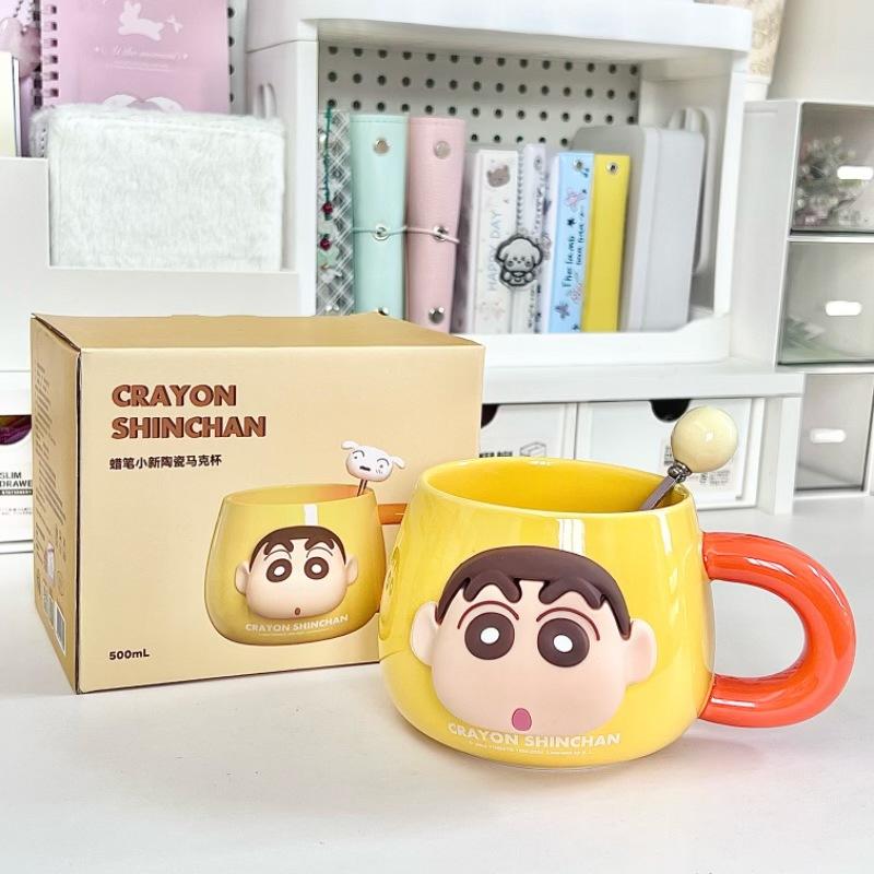 

Чашка для воды подарок на день рождения для девочки милая керамическая кружка для офиса дома для завтрака кофейная чашка 401-500ml