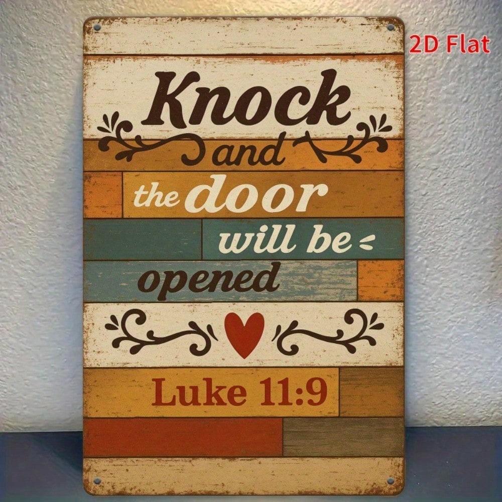 

Vintage Iron Wall Sign Metal Poster Inspirational Quote Home Decor