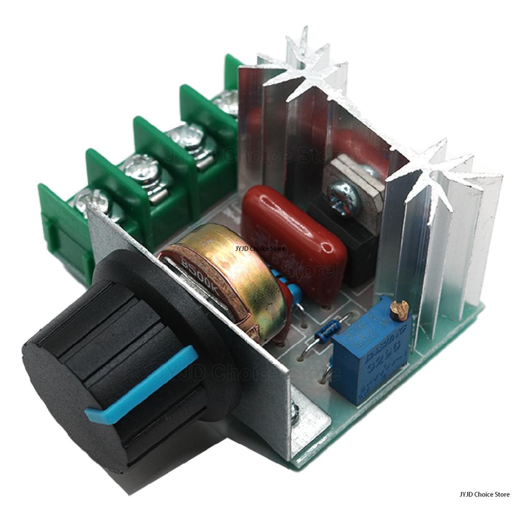 Voltage Regulator 2000 Watt AC 50 - 220 Volt Dimmer SCR Power Regulator Motor Speed Controller Home Improvement Regulators 2000W