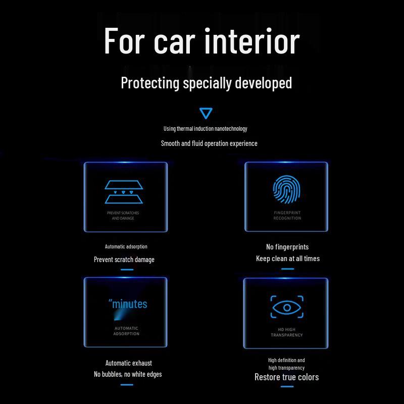 Compatible with 25 Xingtu Yaoguang C-DM Models: Interior Protective Film for Dashboard, Navigation Screen, and Center Console.