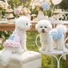 Korean Sweet Dog Princess Dress Lace Strap Dog Puff Skirt Pet Lace Dress  Outdoors Activities