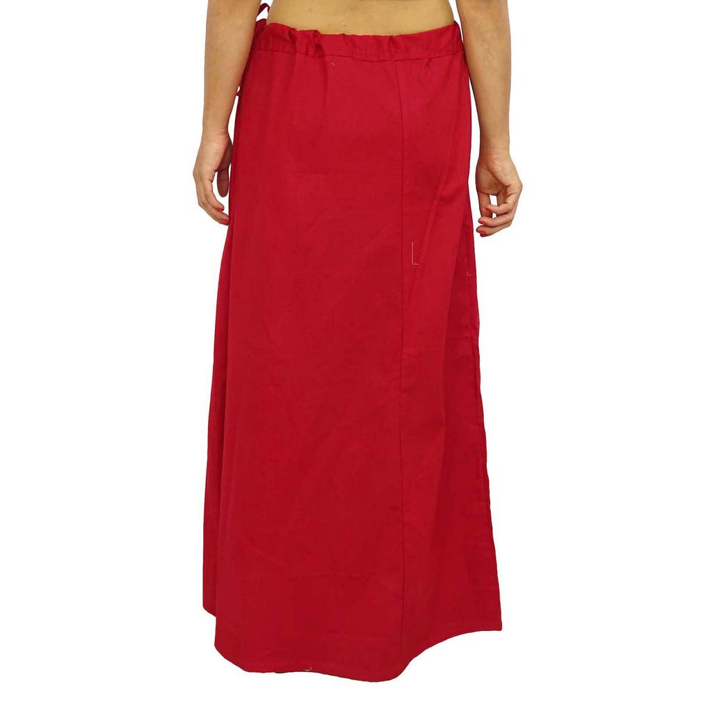 Cotton Saree Petticoat Underskirt Bollywood Indian Lining For Sari Ethnic