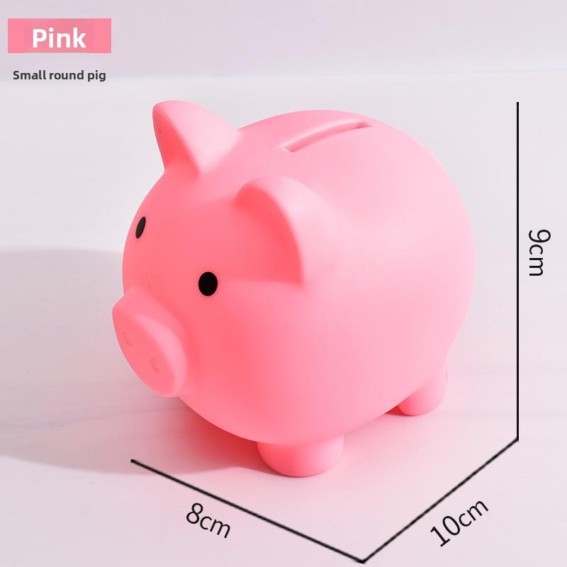 1pcs Shatterproof Golden Pig Coin Bank Rubber Piggy Bank Fortune Symbol for Kids Savings & Home Decoration