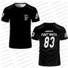 ASKARI Boxing Fighting Match Design 3D Men Fitness Short Sleeve T-shirt Breathable Mesh Sports Tees for Male Outdoor Trainning T